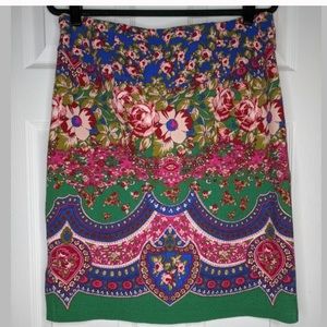 Maeve Anthropologie Floral Pencil Skirt - 14